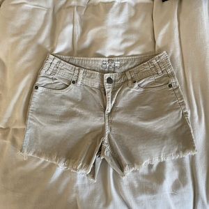 Free People cutoff corduroy shorts